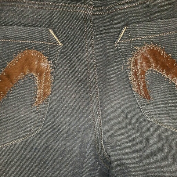 "BLAZING SADDLES" HORSEHAIR JEANS - Picture 4 of 4